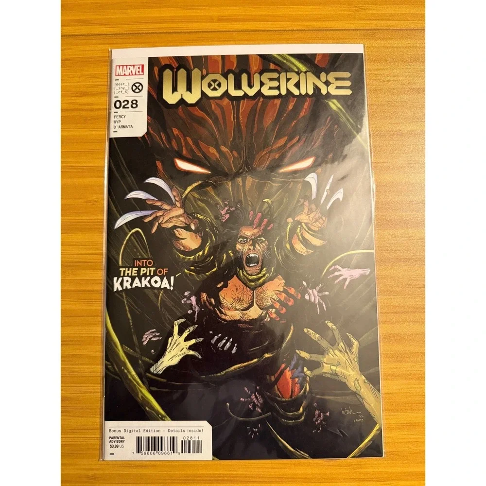 Marvel Wolverine #28 2022 Into the Pit‎ of Krakoa Destiny of X Leinil Yu Cover